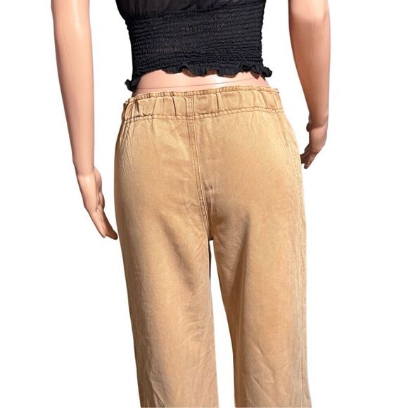 Pulp women mid rise tencel crop capris pants M - Picture 4 of 8